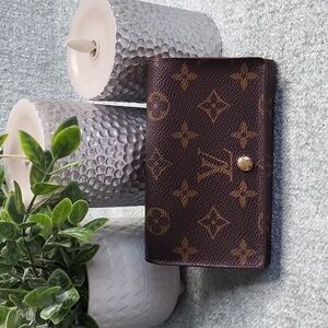 Vintage Louis Vuitton Monogram Tri fold Wallet W/Interior Zip Compartments